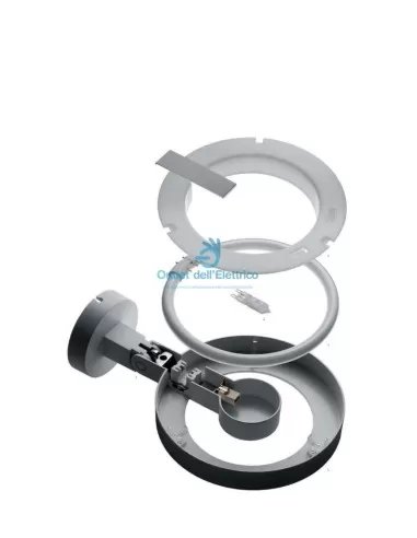 Artemide M060020 Lice Wandleuchte 1x22w fluo/1x60w halo weiß ip20